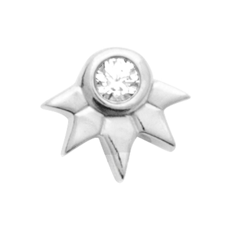 Piercing Étoile Scintillante en Argent