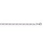 Chaîne Maille Alternée en Argent 925 - Kara Bijoux