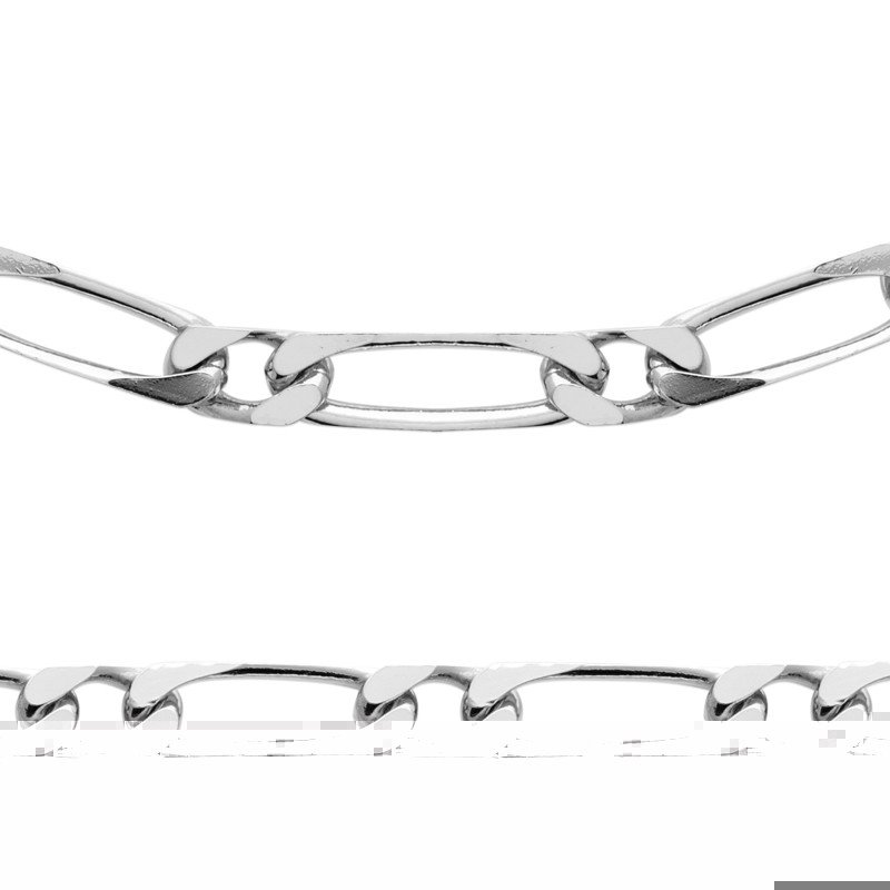 Chaîne Figaro en Argent 925