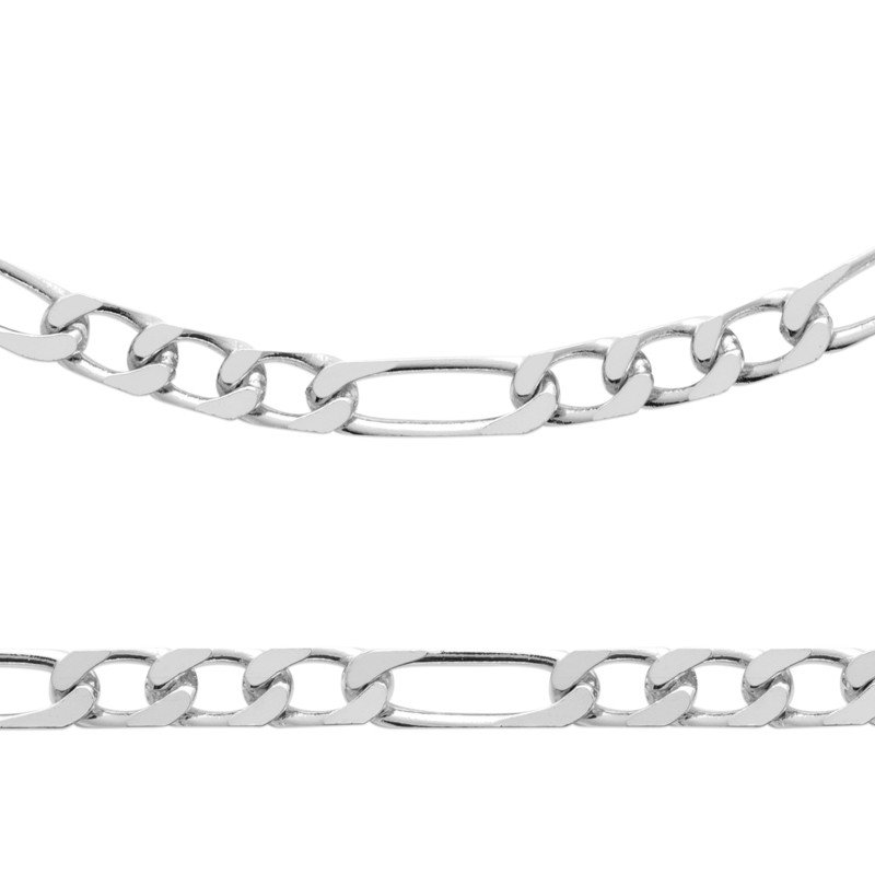 Chaîne Figaro en Argent 925