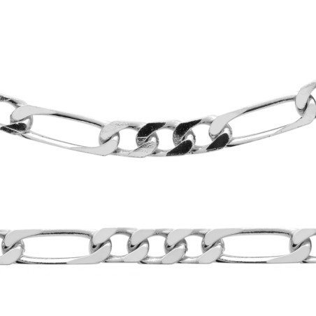 Chaîne Maille Figaro Argent 925 - Élégance Intemporelle