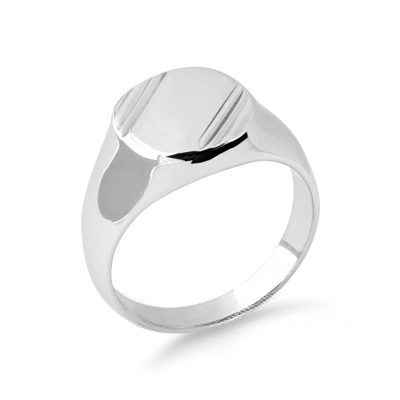 Chevalière Élégante en Argent Rhodié