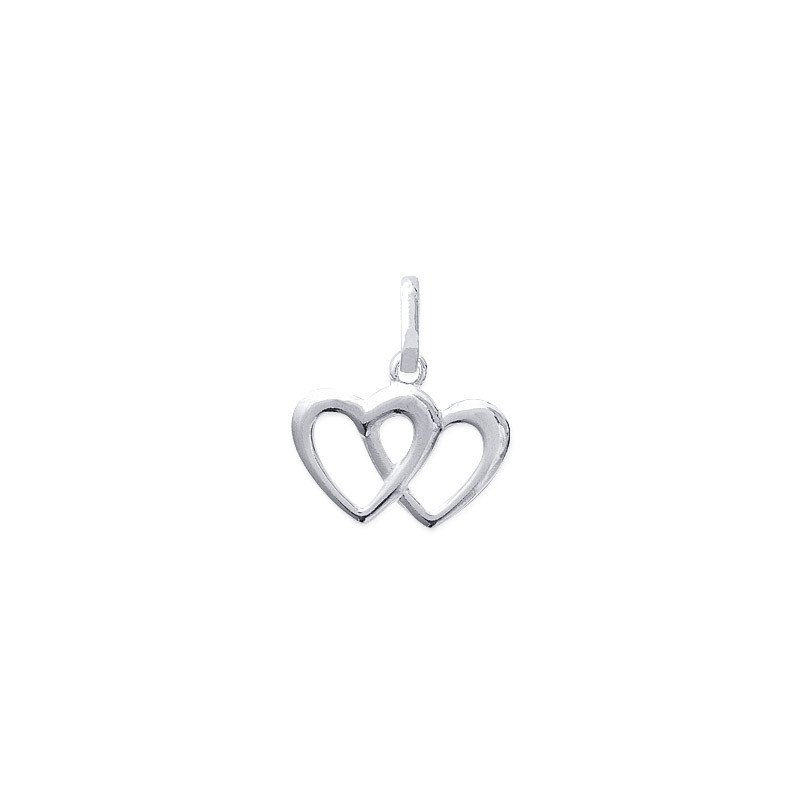 Pendentif Cœurs Entrelacés Argent 925