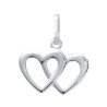 Pendentif Cœurs Entrelacés Argent 925 - Kara Bijoux
