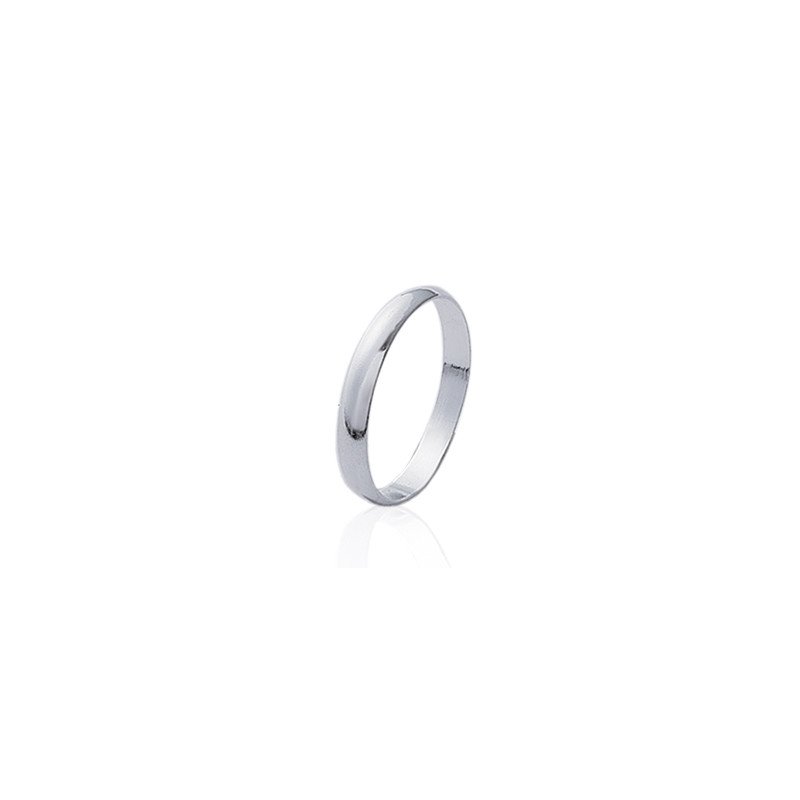 Bague Anneau Poli Argent 925