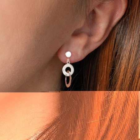 Boucles d'oreilles Argent 925 Liaisons Modernes