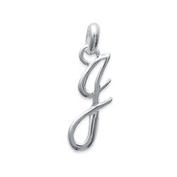 Pendentif Initial J Argent 925 - Bijou Personnalisé Kara Bijoux