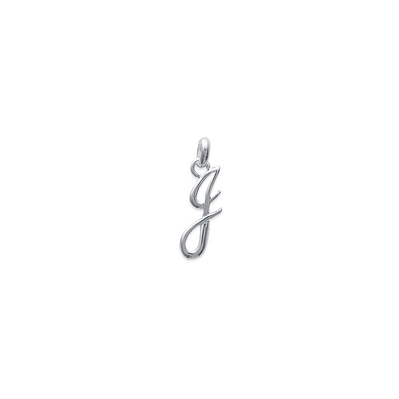 Pendentif Initial J en Argent 925