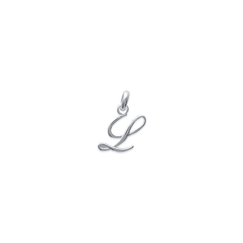 Pendentif Initiale L en Argent 925