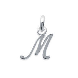Pendentif Lettre M Scripte Argent 925 - Kara Bijoux