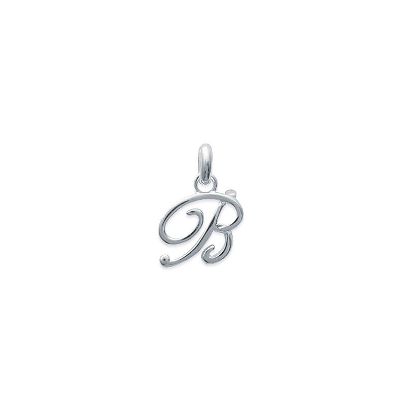 Pendentif Lettre B Argent 925