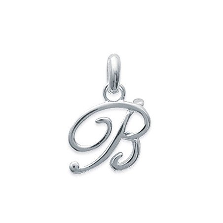 Pendentif Lettre B Argent 925 - Bijou Personnalisé