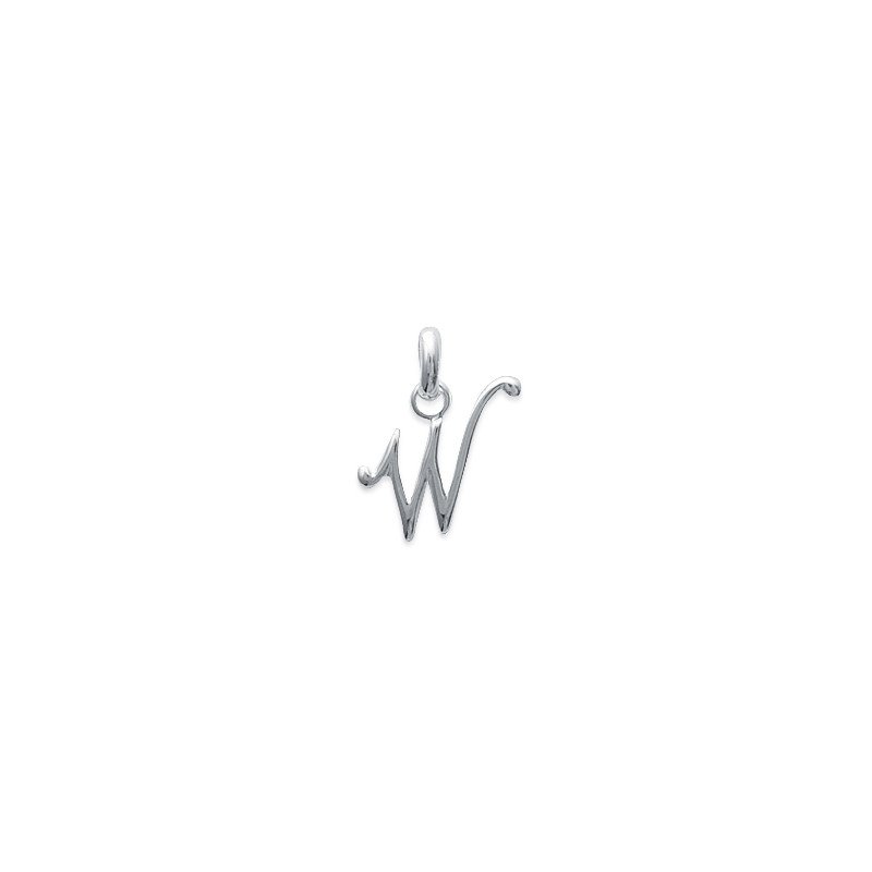 Pendentif Lettre W Argent 925