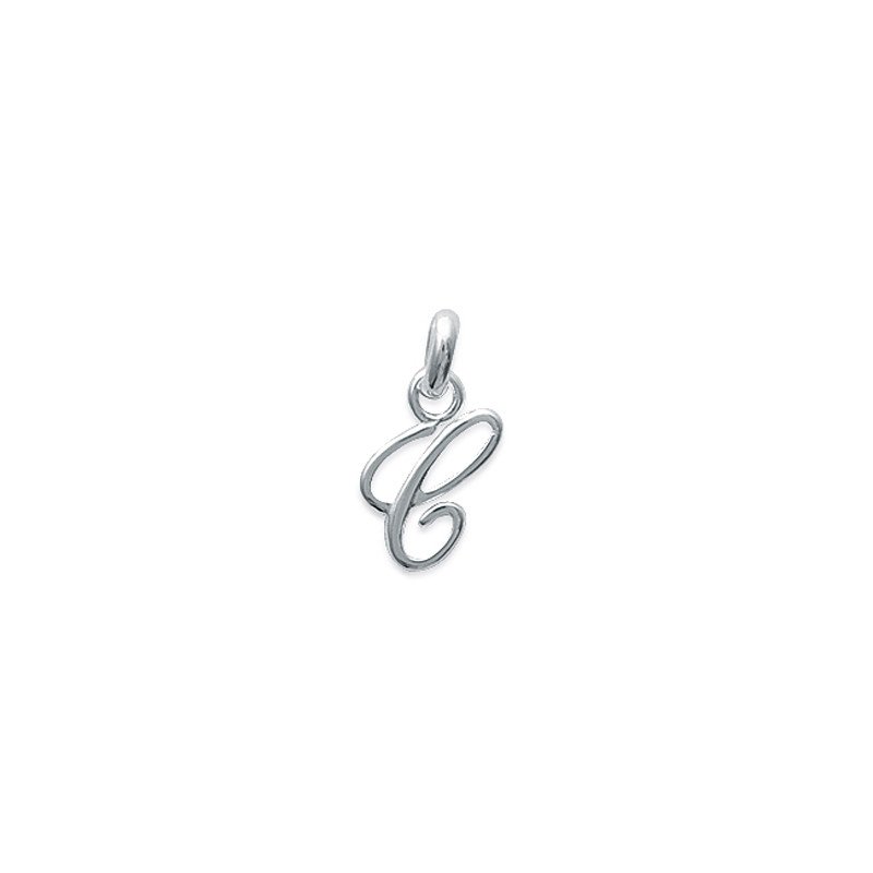 Pendentif Initiale C en Argent 925