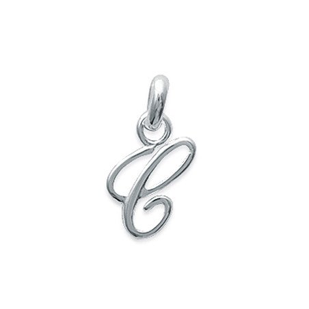 Pendentif Initiale C en Argent 925 - Kara Bijoux