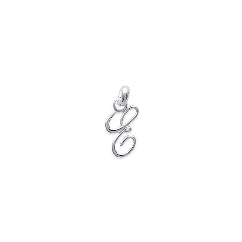 Pendentif Lettre 'e' Argent 925