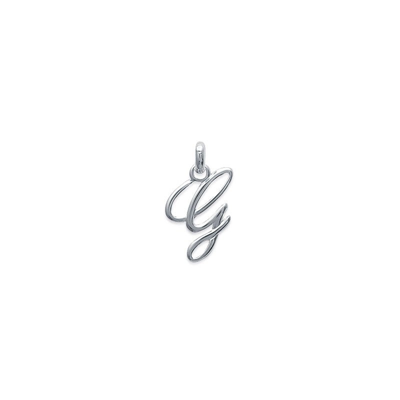 Pendentif Lettre g en Argent 925