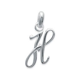 Pendentif Argent 925 Lettre H Cursive - Kara Bijoux