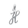 Pendentif Argent 925 Lettre H Cursive - Kara Bijoux