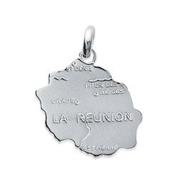 Pendentif La Réunion en Argent 925 | Bijou Île Intense