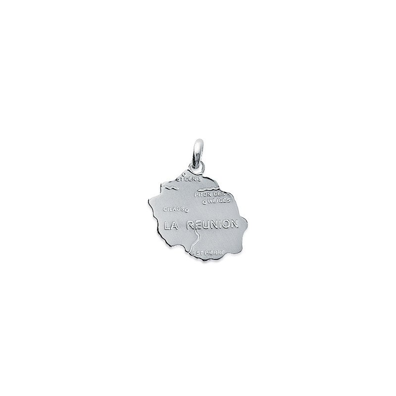 Pendentif La Réunion en Argent 925