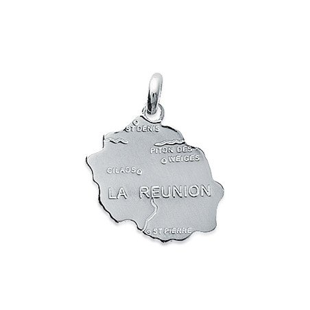 Pendentif La Réunion en Argent 925 | Bijou Île Intense