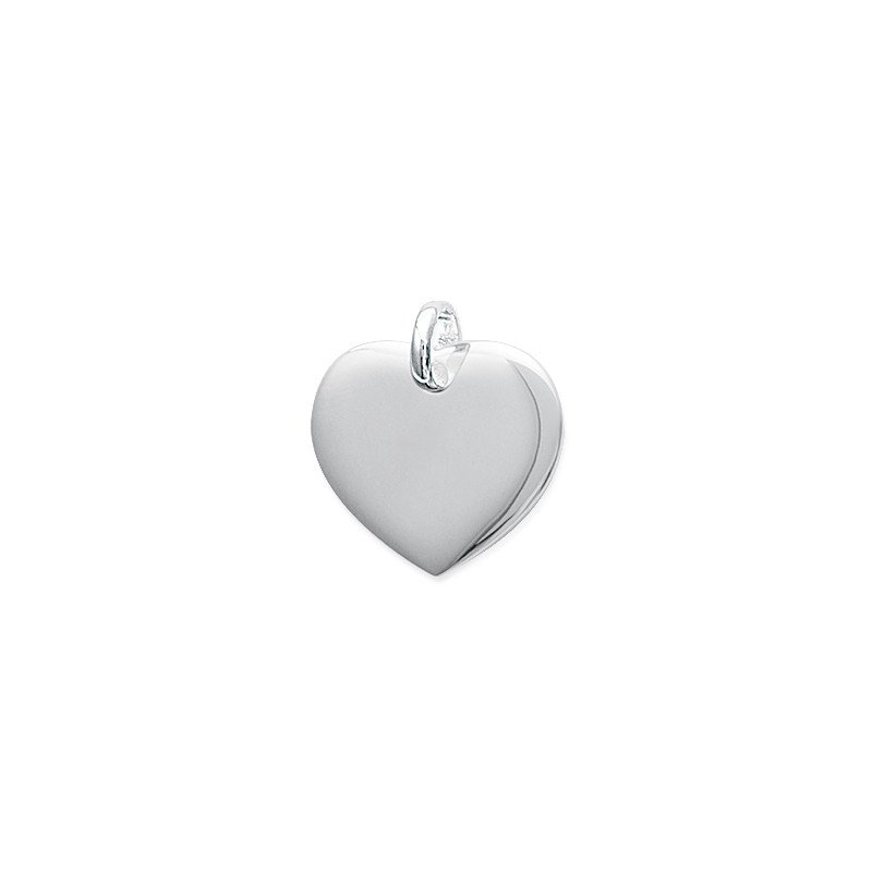 Pendentif Cœur Poli Argent 925