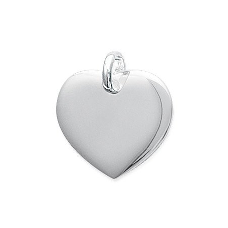 Pendentif Cœur Poli Argent 925 - Bijou Élégant | Kara Bijoux