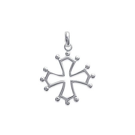 Pendentif Croix Occitane en Argent 925 - Kara Bijoux