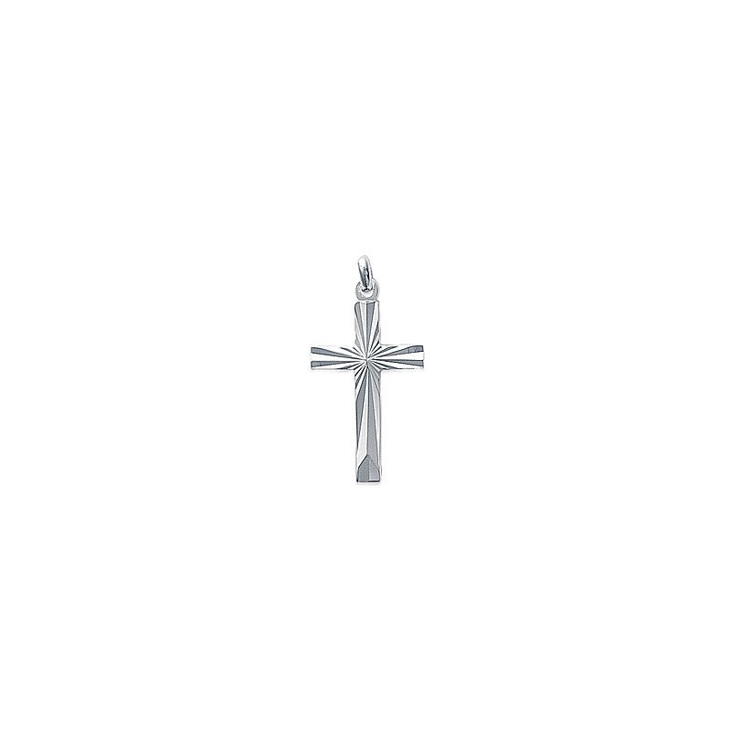 Pendentif Croix Facettée Argent 925