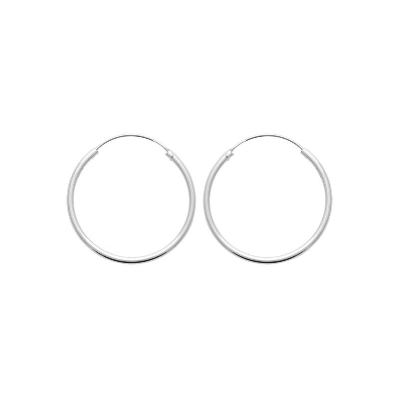 Créoles Simples en Argent 925