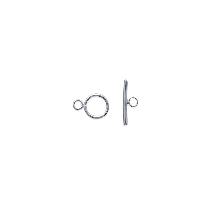 Fermoir Toggle Rond et T-Bar en Argent 925