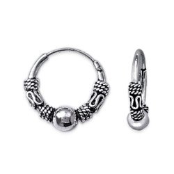 Créoles Argent 925 Détails Tressés | Kara Bijoux