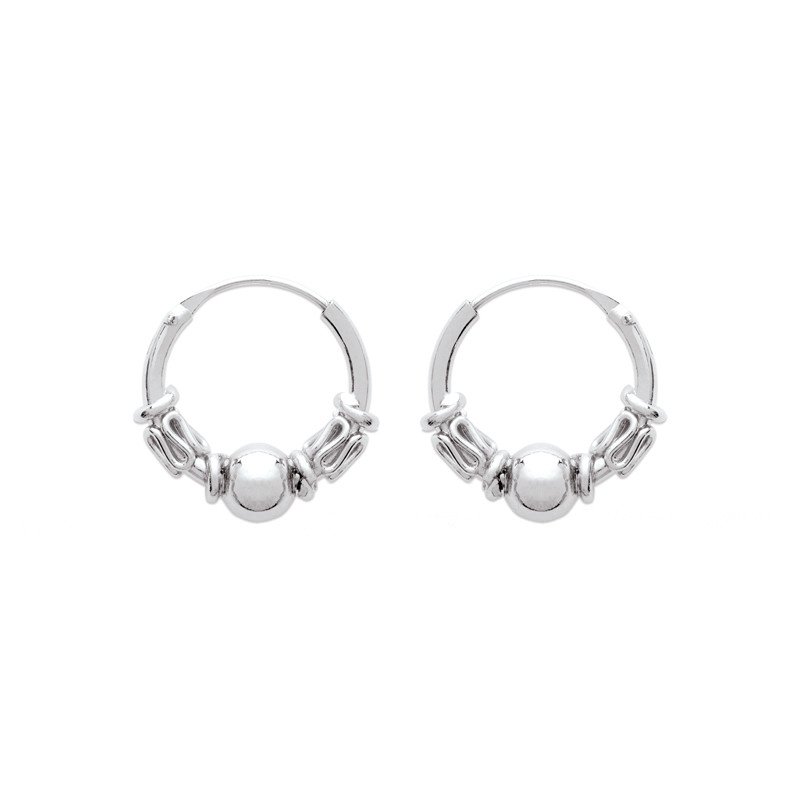 Créoles Argent Ornées