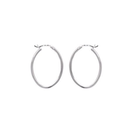 Créoles Ovales Classiques en Argent 925 | Kara Bijoux