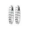Créoles Argent Rhodié Oxydes de Zirconium | Kara Bijoux