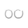 Créoles Argent Rhodié Oxydes de Zirconium | Kara Bijoux