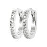 Créoles Argent Rhodié Oxyde de Zirconium | Kara Bijoux
