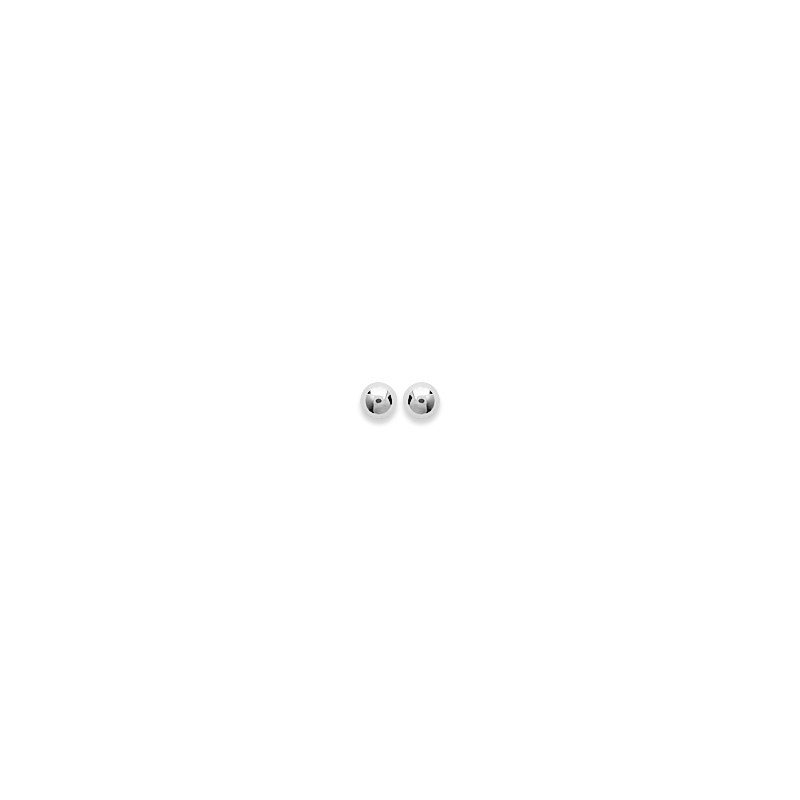 Boucles d'oreilles Puces Billes en Argent 925