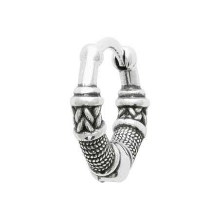 Créole Argent 925 Texturée Ethnique