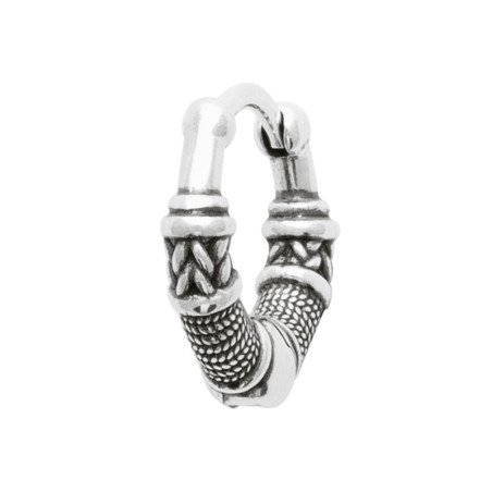 Créole Argent 925 Texturée Ethnique