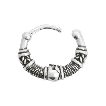 Créole Argent 925 Texturée Ethnique