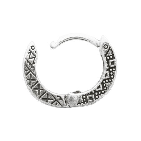 Créole Argent 925 Ornée de Motifs Ethniques