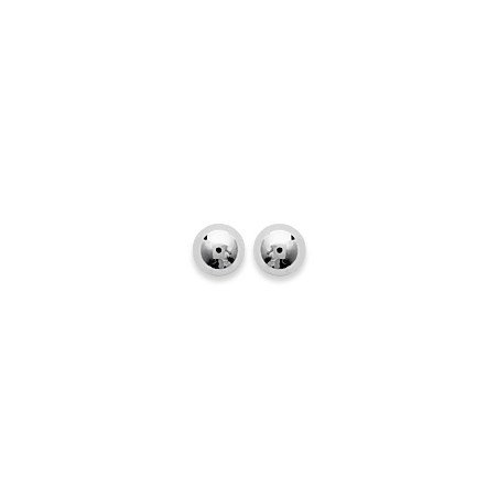 Puces d'Oreilles Boule en Argent 925 - Bijoux Intemporels