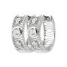 Créoles Argent 925 Rhodié Oxydes de Zirconium | Kara Bijoux