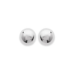 Boucles d'Oreilles Puces Rondes en Argent 925 Poli | Kara Bijoux