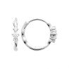 Créoles Ondulées Argent Rhodié & Oxyde de Zirconium | Kara Bijoux