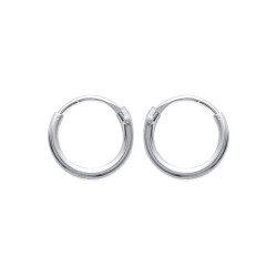 Créoles Argent 925 Simples - Bijoux Intemporels Kara Bijoux