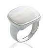 Bague Argent 925 et Nacre Lumineuse - Élégance Intemporelle