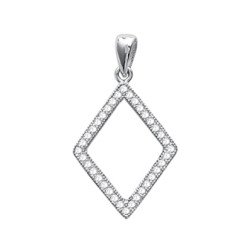 PENDENTIF ARGENT 925 RHODIE OZ MICROSERTI
